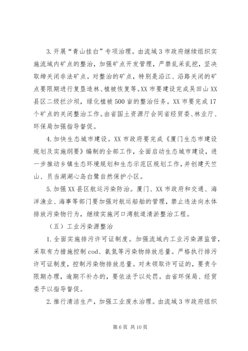 流域水污染与生态破坏综合整治计划.docx