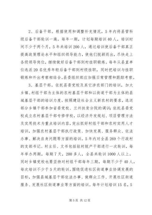 干部教育培训计划_1.docx