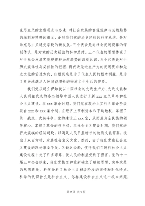 学习党课思想汇报.docx