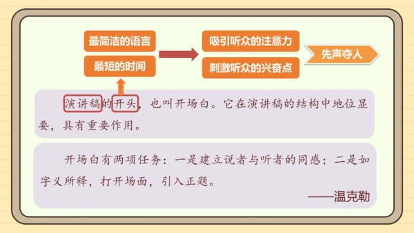 第四单元习作：撰写演讲稿（课件）2024-2025学年度统编版语文八年级下册