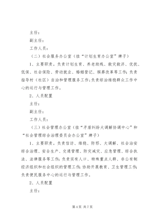 镇委转变职能规范建设实施方案.docx