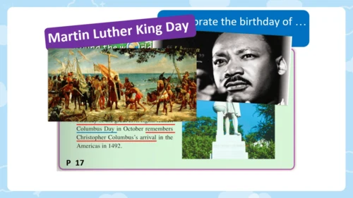 Module 2 Public holidays 模块综合与测试