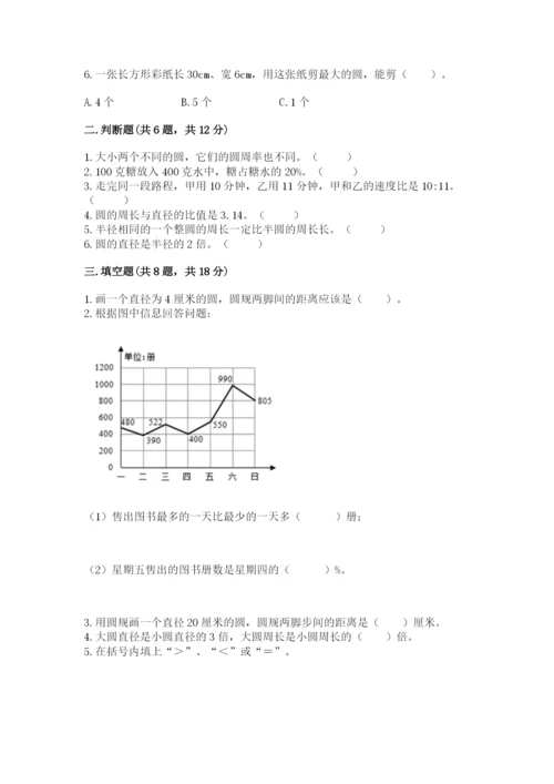 小学数学六年级上册期末卷含完整答案【易错题】.docx