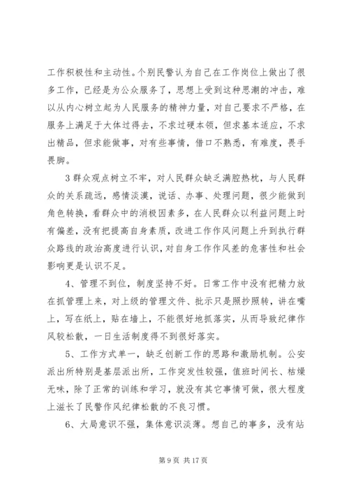 转变作风优化环境集中整治自查自纠报告.docx