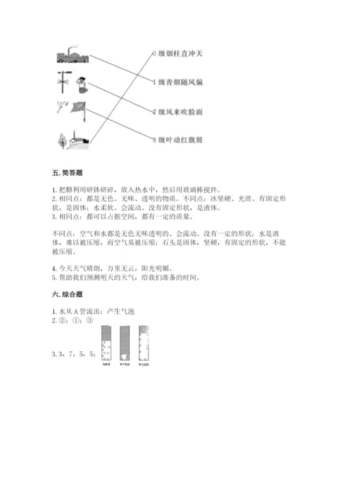 教科版三年级上册科学期末测试卷（精品）word版.docx