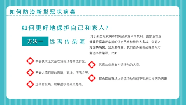 疫情防控自我防护预防感染指南PPT课件