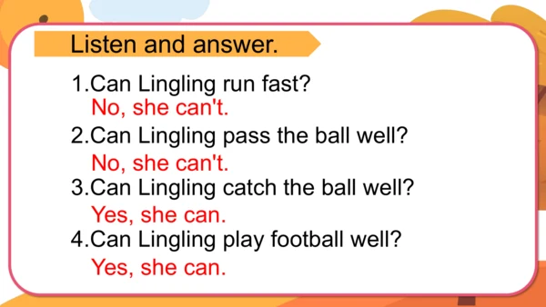 Module 6 Unit 1  You can play football well. 课件(共3