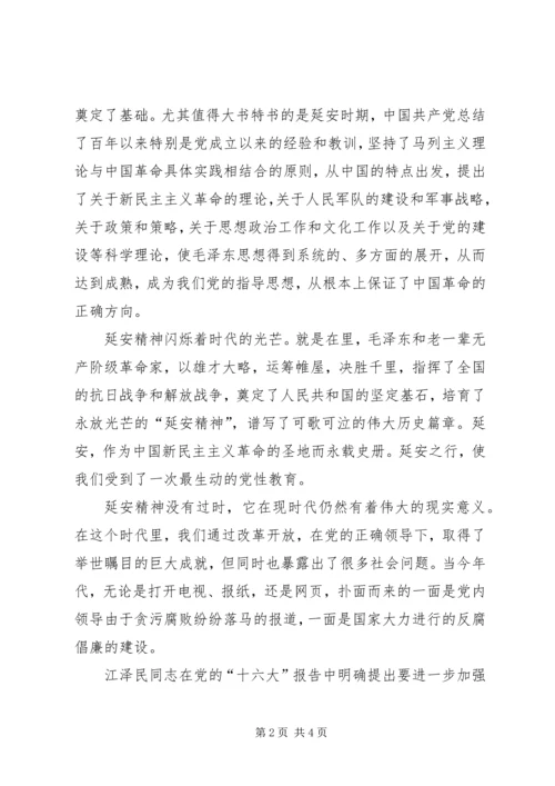 延安红色旅游心得体会 (7).docx