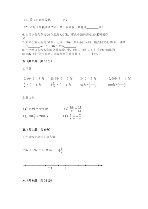 苏教版数学六年级下册试题期末模拟检测卷含答案【黄金题型】.docx