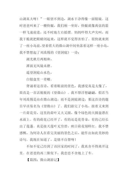 微山湖游记作文.docx