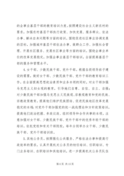 干部教育培训工作计划 (3).docx