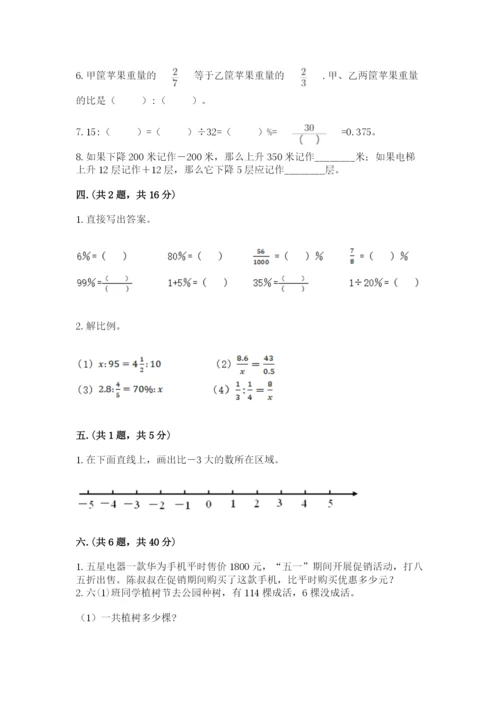 青岛版六年级数学下册期末测试题附答案【研优卷】.docx