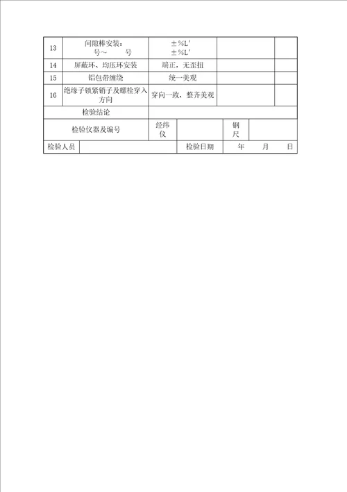 平行检验记录表