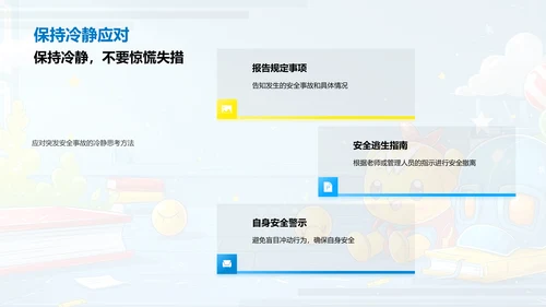 校园安全指导PPT模板