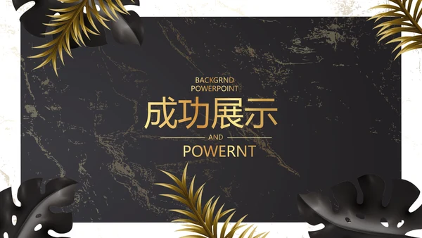 黑色炫彩室内装饰设计动态PPT