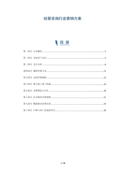 经营咨询行业营销方案.docx