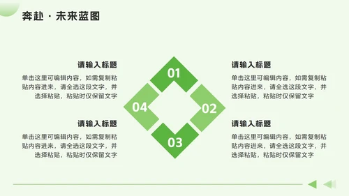 绿色简约几何求职简历自我介绍PPT模板