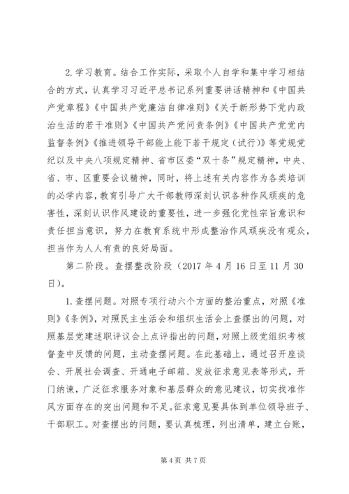 学校“转作风、提效能、能担当”专项行动第四季度自查报告 (5).docx