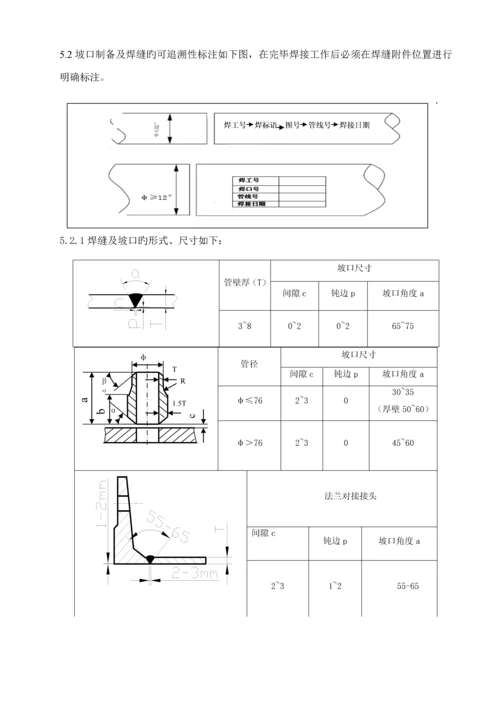 标准工艺管线焊接专题方案.docx