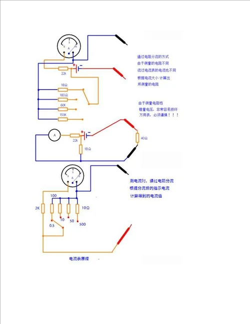 MF47指针式万用表的使用方法图解