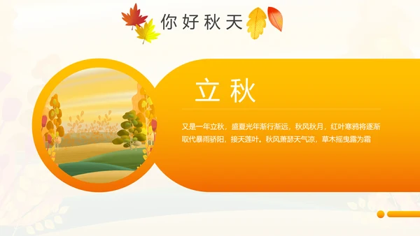 秋天来了银杏树旅游日记秋风季动态PPT