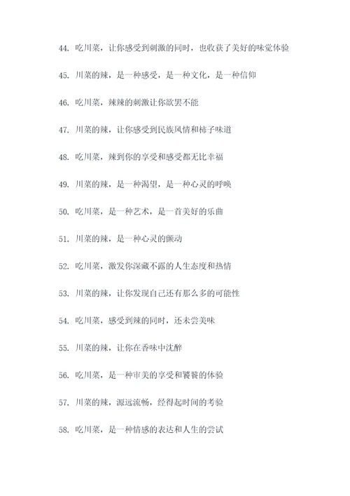 川菜辣的口号
