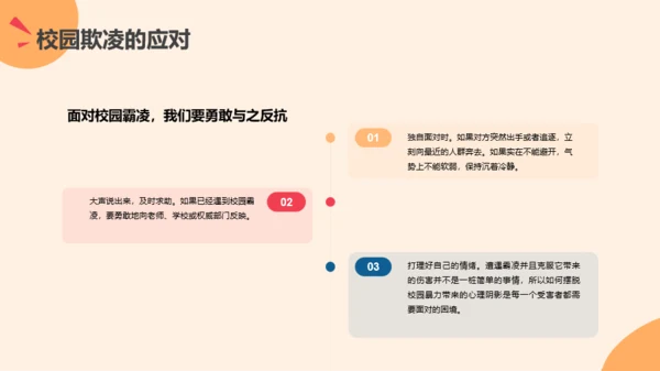插画风安全教育班会-抵制校园霸凌PPT模板