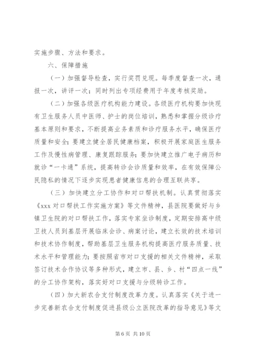 XX医疗机构分级诊疗实施方案精编.docx