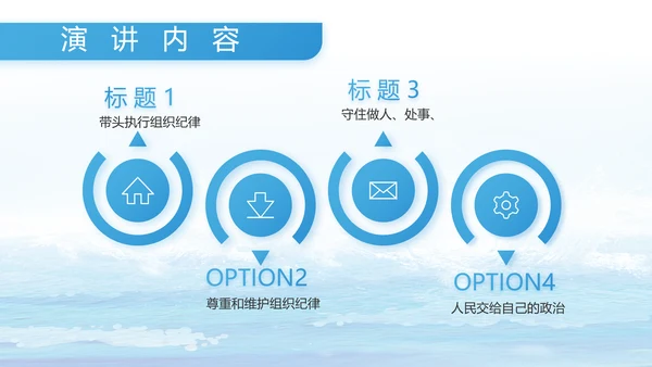 蓝色海警部队工作汇报动态PPT