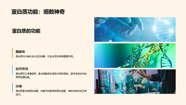 3D风生物医疗教学课件PPT模板
