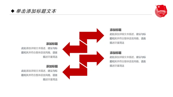 党政红色大气中国共青团工作汇报PPT模板