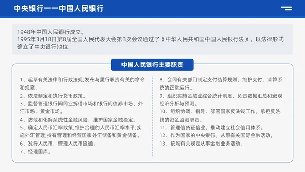 蓝色商务风银行业务培训企业员工业务知识管理通用培训PPT