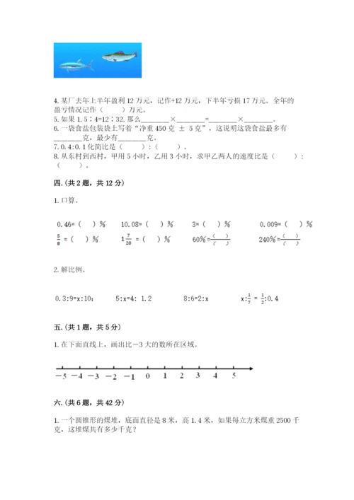 西安铁一中分校小学数学小升初第一次模拟试题word.docx