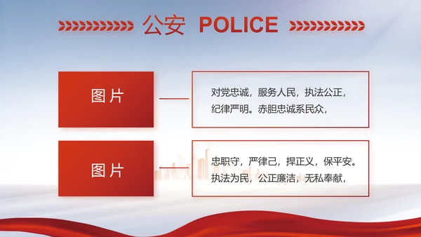 蓝色大气公安警察工作汇报动态PPT