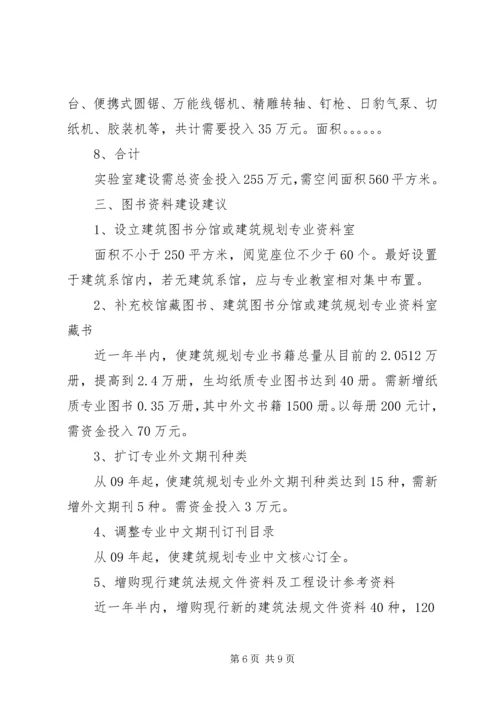 建筑与城市规划专业评估调研报告 (3).docx