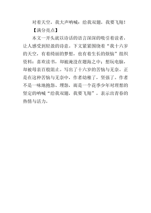 20XX年沈阳中考满分作文《学会低头看路》
