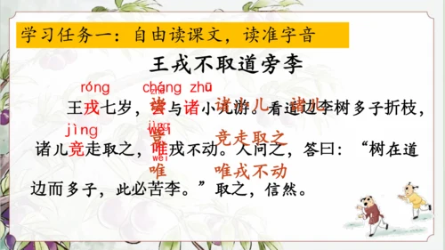 25 王戎不取道旁李 公开课