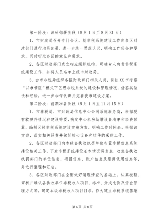 财政局信息系统工作方案.docx