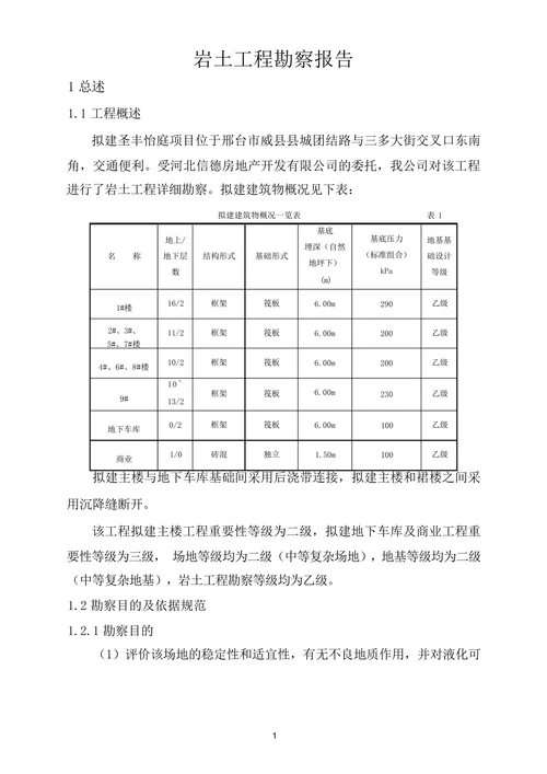 勘察报告旅游购物生活休闲勘察报告