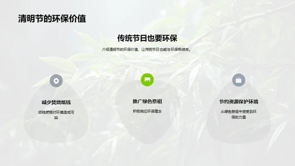 清明节的绿色祭祀