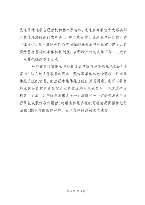 副县长在集体林权制度改革会上的发言稿.docx