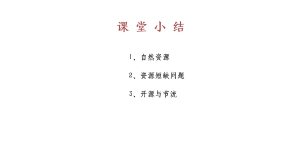 第二课 第一框 世界面临的资源问题 课件 人文地理8下