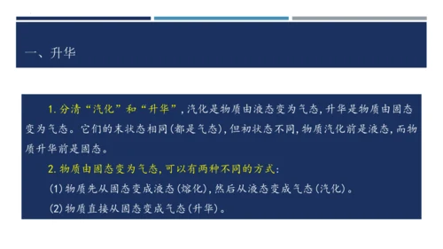 【高效课堂】八年级物理上册同步备课一体化资源（人教版2024）3.4升华和凝华（课件）46页ppt