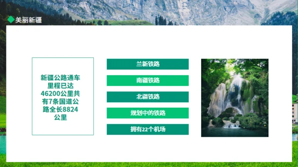 新疆棉花美丽新疆动态通用PPT模板