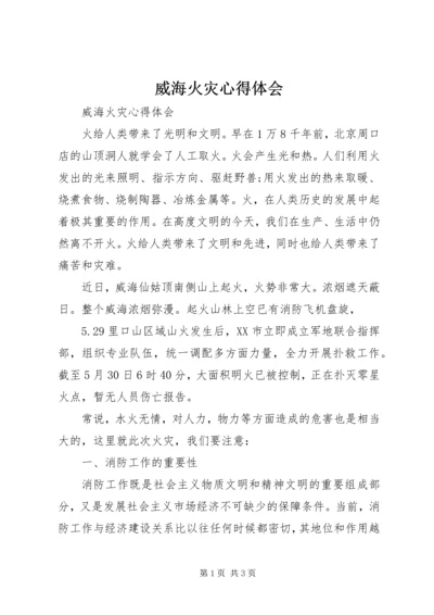 威海火灾心得体会 (2).docx