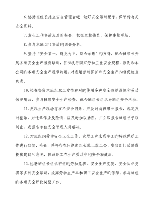 安全重点标准化班组建设实施标准细则.docx