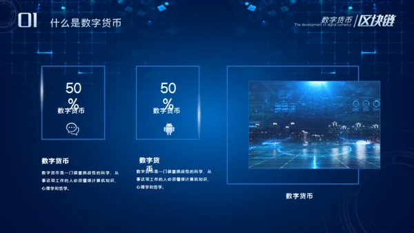 数字货币的发展和趋势通用PPT课件模板