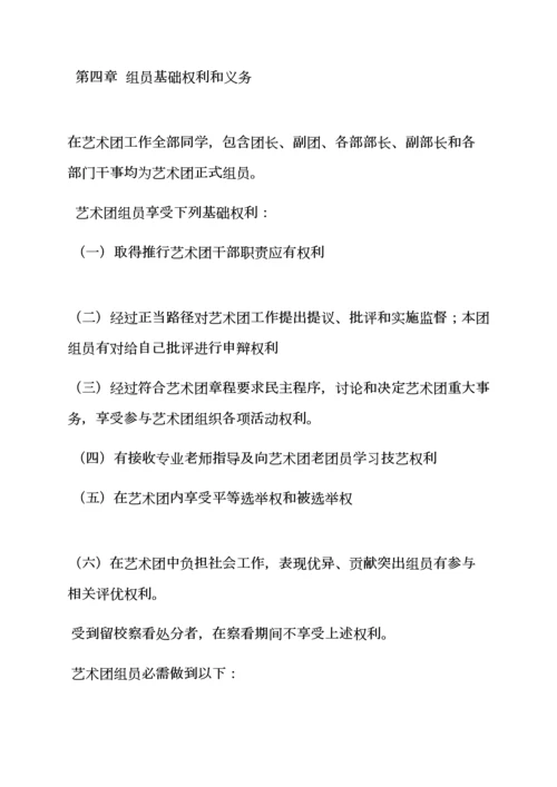 学校艺术团专项规章新规制度.docx