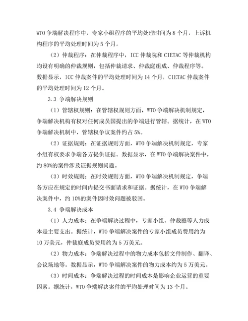 国际贸易法中的争端解决机制