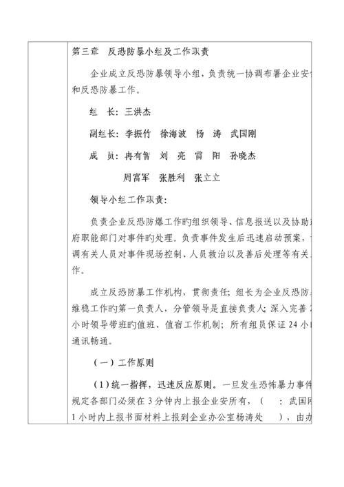 2023年公司反恐防暴工作应急预案培训记录表.docx